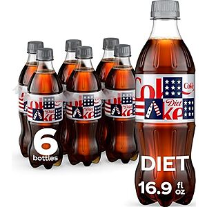 $11.19 or less S&S MultiBuy 3 x Diet Coke or Sprite Soda Soft Drink Bottles, 16.9 fl oz, 6 Pack | No sugar, no calories,