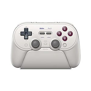 8Bitdo Pro 3 Controller with Dock, TMR Switches is back $37.59
