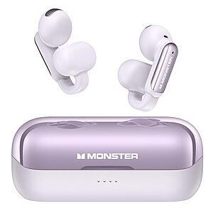 Monster Open-Ear Bluetooth Earbuds (Purple) $20 + Free Shipping w/ Prime or on $35+