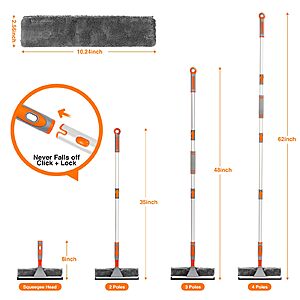 Amazon – Lomida 62" 2-in-1 Window Squeegee Cleaning Kit $8.49 w/ Code
