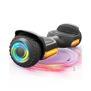 Amazon – Gyroor G13 All-Terrain Hoverboard w/ Bluetooth & LED Lights $79.99 w/ Code