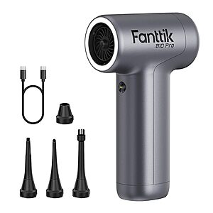 Fanttik B10 Pro Cordless Electric Air Duster w/ LED Ring Light (Grey or Silver) $29.91 + Free Shipping w/ Prime or on $35+
