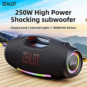 ZEALOT S89 250W Waterproof Portable Loud Bluetooth Speaker / Boombox, Deep Bass; free s&h $138.01