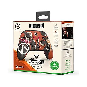 PowerA Wireless Controller for Xbox Series X|S - Borderlands SE, hall effect thumbsticks, officially licensed with Xbox One and Windows 10/11 $32