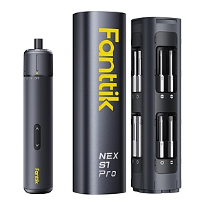 Fanttik S1 Pro Cordless Electric Screwdriver (16 S2 Bits & Max 6N.m Torque) $40 + FS