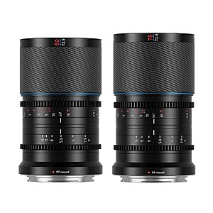 SIRUI Saturn 50mm, 75mm T2.9 1.6X Full Frame Carbon Fiber Anamorphic Lens, Cine Lens for RF Mount Cameras, Less Than 500g (Neutral Flare) $723.06