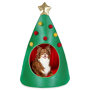 38" Extra Large Vibrant Life Christmas Tree Pet Bed $11.96 + Free Shipping