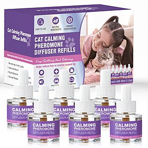 6-Pack 48ml TTLXRL Cat Pheromone Calming Diffuser Refills $12.99 + Free Shipping w/ Prime or on $35+