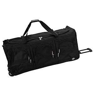 Rockland Rolling Duffel Bag (Black, Camo) $31 + Free Shipping w/ Prime or on $35+