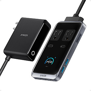 (Refurbished) Anker Prime 8-in-1 Charging Station w/ 140W USB-C, up to 240W Output & 2x AC $65 + Free Shipping