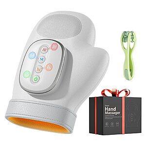 WUX Hand Massager w/ Heat & Compression $25 + Free S/H