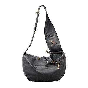 Noah & Paw Vegan Leather Dog & Cat Sling Carrier for Pets 5-18 lbs (Charcoal) $25.24 + Free Shipping w/ Prime or on $35+