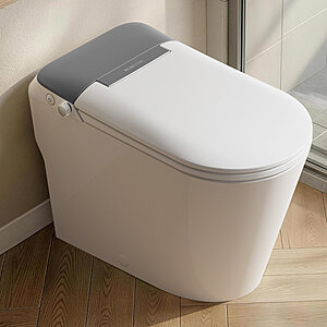 BCANHOME 17.5" Non-Electric Bidet Toilet, MAP 1000g Powerful Flush Smart Toilet with Lady/Rear Wash, Foot-kick Flush $284.99