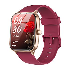 Amazon - Quican Smart Watches for Women/Men, 2 Bands, Compatible for Android iPhone - $21.99