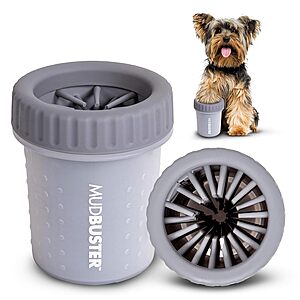 Dexas MudBuster Small Portable Dog Paw Cleaner (Light Gray) $6.70 + Free Shipping w/ Prime or on $35+