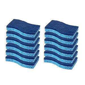 12-Pack CELOX Non-Scratch Dual-Sided Kitchen Dish Sponges (2 colors) $7.05 w/ S&S + Free Shipping w/ Prime or on $35+