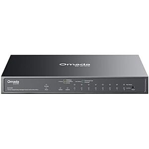 $77* | TP-Link Omada 10-Port Gigabit Easy Managed Switch with 8-Port PoE+ + 10% Back w/ Prime Visa Card at Amazon