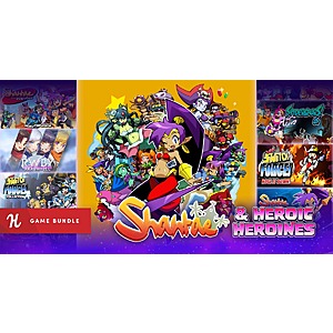 10-Item Shantae & Heroic Heroines Game Bundle (PC Digital Download): Shantae & the 7 Sirena, River City Girls & More $15