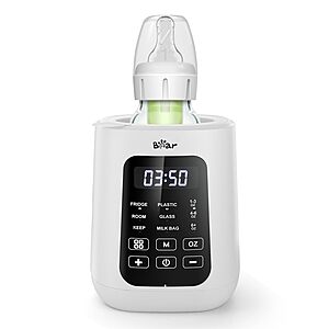 Bear 8-in-1 Multi-Function Baby Bottle Warmer w/ Time & Temp Control & Automatic Shut-Off (White) $14.99 + Free Shipping w/ Prime or on $35+