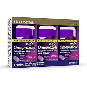 42-Count 20mg oodSense Omeprazole Delayed Release Tablets (Wildberry Mint) $9.48 w/ S&S + Free Shipping w/ Prime or on $35+