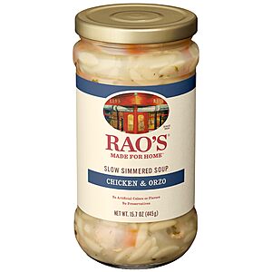 Rao’s Made For Home Chicken & Orzo Soup, 15.7 oz~$3.17 After Coupon & S&S @ Amazon