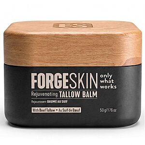 Forge Skin Beef Tallow Balm Skin Moisturizer for Men, Anti Aging Wrinkle Defense - Face & Body Skincare Hydration Cream $29.94