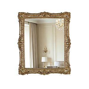 10" x 12" Oigmur Wall Mirror (Antique Gold, Baroque Ornate Style) $12.49 + Free Shipping w/ Prime or on $35+