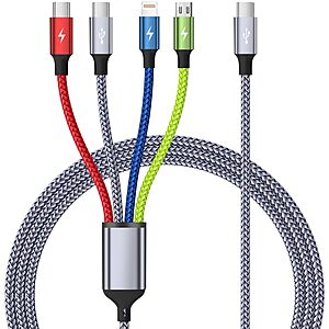 5' MPATIBY 4-in-1 USB-C Multi Charging Cable w/ Dual USB-C, Lightning & Micro USB $3.26 + Free Shipping w/ Prime or on $35+