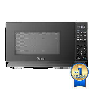 1.1 Cu. Ft. Midea 1000W Countertop Microwave Oven (Black, White) $79.99 + Free Shipping