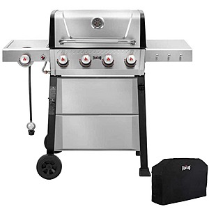 4-Burner Feasto 48000 BTU Propane Gas Grill w/ Side Burner & Cover (Stainless Steel) $229.99 + Free Shipping