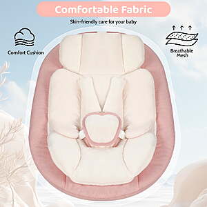 Babyeap Baby Swing for Infants,Bluetooth Control 5-point Harness Newborn Swing,5 Sway Speed,10 Lullabies(Pink) $80.98