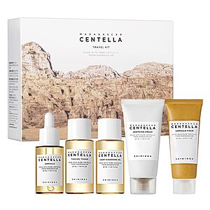 SKIN1004 Centella Travel Kit, Korean Skin Care Set of 5, Travel Size $17.99