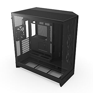 NZXT H9 Flow - Dual-Chamber ATX PC Case - Black $119.99