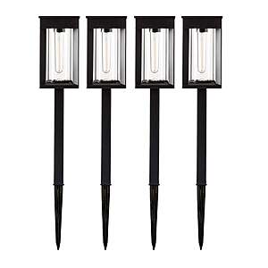 GTX Solar LED Pathway Lights, 4-pack $29.99 Free Shipping Costco.com