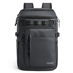 28L 38-Can TOURIT Backpack Cooler w/ Dual Insulated Compartments (Black) $19.99 + Free Shipping w/ Prime or on $35+