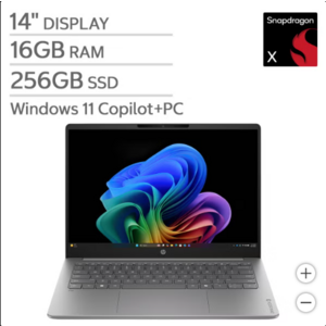 HP OmniBook 3 - 14" 2K OLED, Snapdragon® X X1-26-100, 16GB LPDDR5, 256GB SSD $449.99