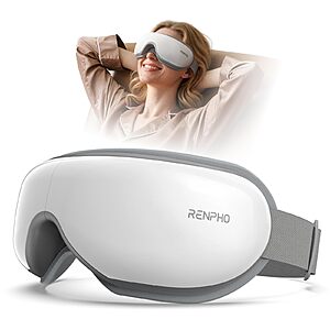 [Limited Deal] RENPHO Eyeris 1 Eye Massager with Heat, Heated Massage Eye Mask $39.99