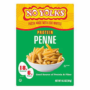 $2.48 get .75 Walmart Cash, Limit 5 No Yolks 18g Protein/6g Fiber Pasta (various) 14.5oz PICK UP