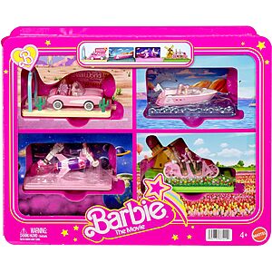 Barbie Mini BarbieLand The Movie Vehicle Collection w/ 8 Mini Dolls & 4 Vehicles $7.13 + Free Shipping w/ Prime or on $35+