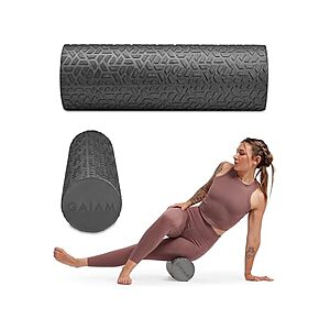 Gaiam Restore Foam Roller for Muscle Massage - Textured Muscle Massager for Stimulation (18 inches) $13