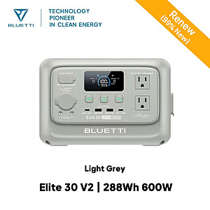 Refurbished: BLUETTI Elite 30 V2 Portable Power Station, 288Wh 600W Peak, free s&h $110.5
