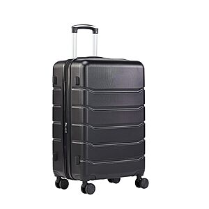 21" Sweetcrispy Carry-On Spinner Luggage w/ TSA Lock & Expandable ABS Hard Shell (Charcoal Black) $38.94 + Free Shipping
