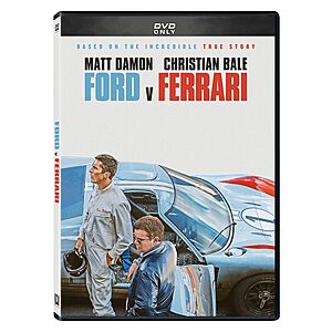 Ford v. Ferrari (DVD) $12.77 + Free Shipping w/ Prime or on $35+