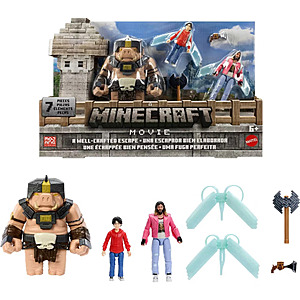 Minecraft A Well-Crafted Escape Figure Pack w/ 3 Action Figures & 4 Accessories $14.56 + Free Shipping