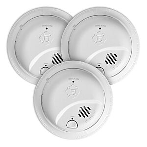 $74.25 FS AMAZON Set of 3: First Alert Hardwire Smoke Alarm with 10-Year Battery Backup