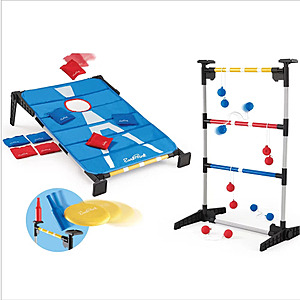 EastPoint 3-in-1 Cornhole, Ladderball & Bottle Smash Outdoor Game Set $17.09 + Free Shipping