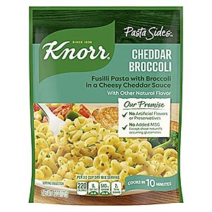 [SnS, AC] $0.62* | 4.3-Oz Knorr Pasta Sides Cheddar Broccoli Fusilli at Amazon