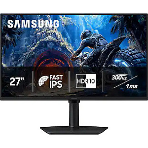 Samsung 27" Odyssey G4 (G40H) Fast IPS FHD 300Hz 1ms AMD FreeSync Prem Gaming Monitor with HDR 10 $179.95