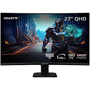 [Newegg] 27" GIGABYTE 2K 1440p 180Hz Curved 1500R VA Gaming Monitor $120 + Free S/H