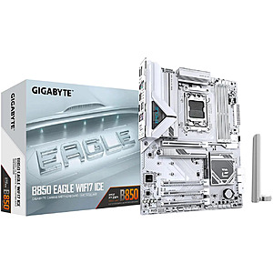 [Newegg] GIGABYTE B850 EAGLE WIFI7 ICE AMD AM5 LGA 1718 Motherboard $154 + Free S/H
